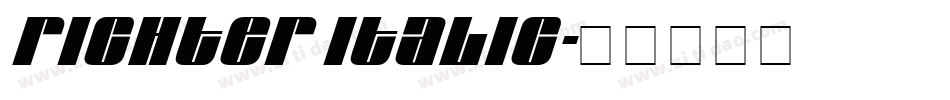 Richter Italic字体转换